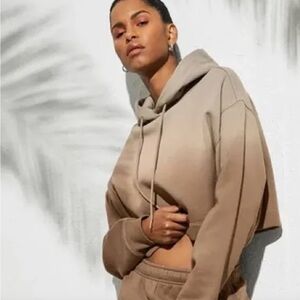 Alo Ombré cropped Bae Hoodie M